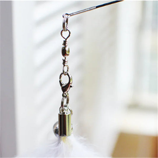 Cat Teaser Wand with Feather Cat Toys and Supplies