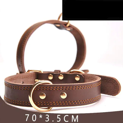 Leather Dog Collar for Pet Supplies