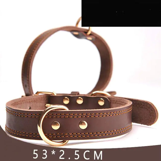 Leather Dog Collar for Pet Supplies