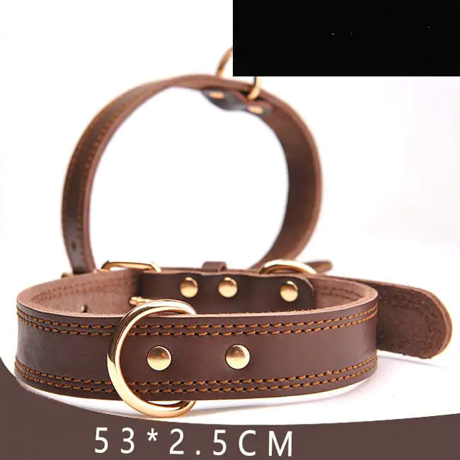 Leather Dog Collar for Pet Supplies