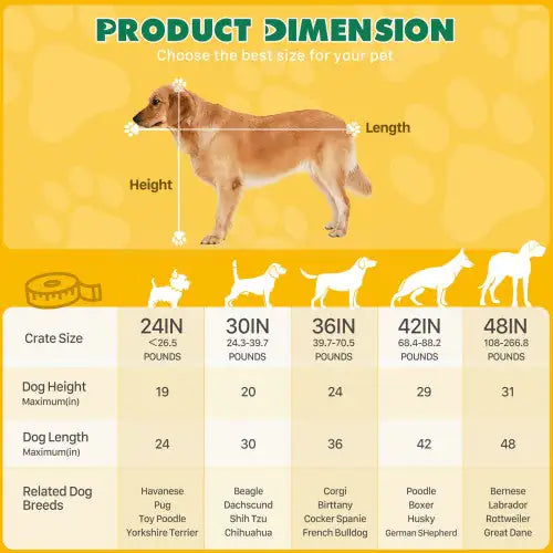 Dog Crate With Divider Double Door Folding Wire Dog Crate With Plastic Leak-proof Plate, Indoor Pet Kennel
